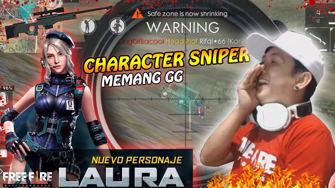MAKASI GM GARENA CHARACTER SNIPER BERGUNA BAGI PARA AWM AUTO PECAH PALA - GARENA FREE FIRE