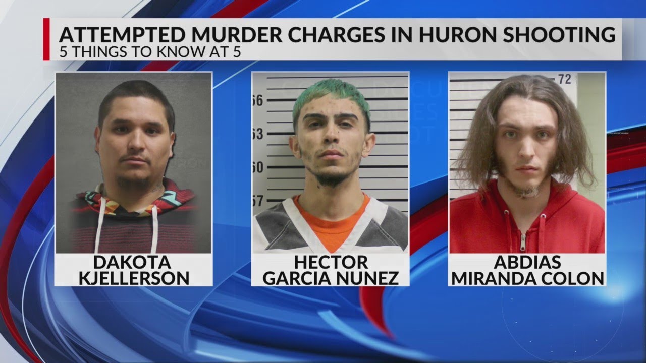 3 charged with attempted murder in Huron shooting investigation