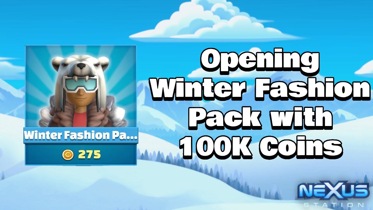 OPENING WINTER FASHION PACK WITH 100K COINS | Nexus Station