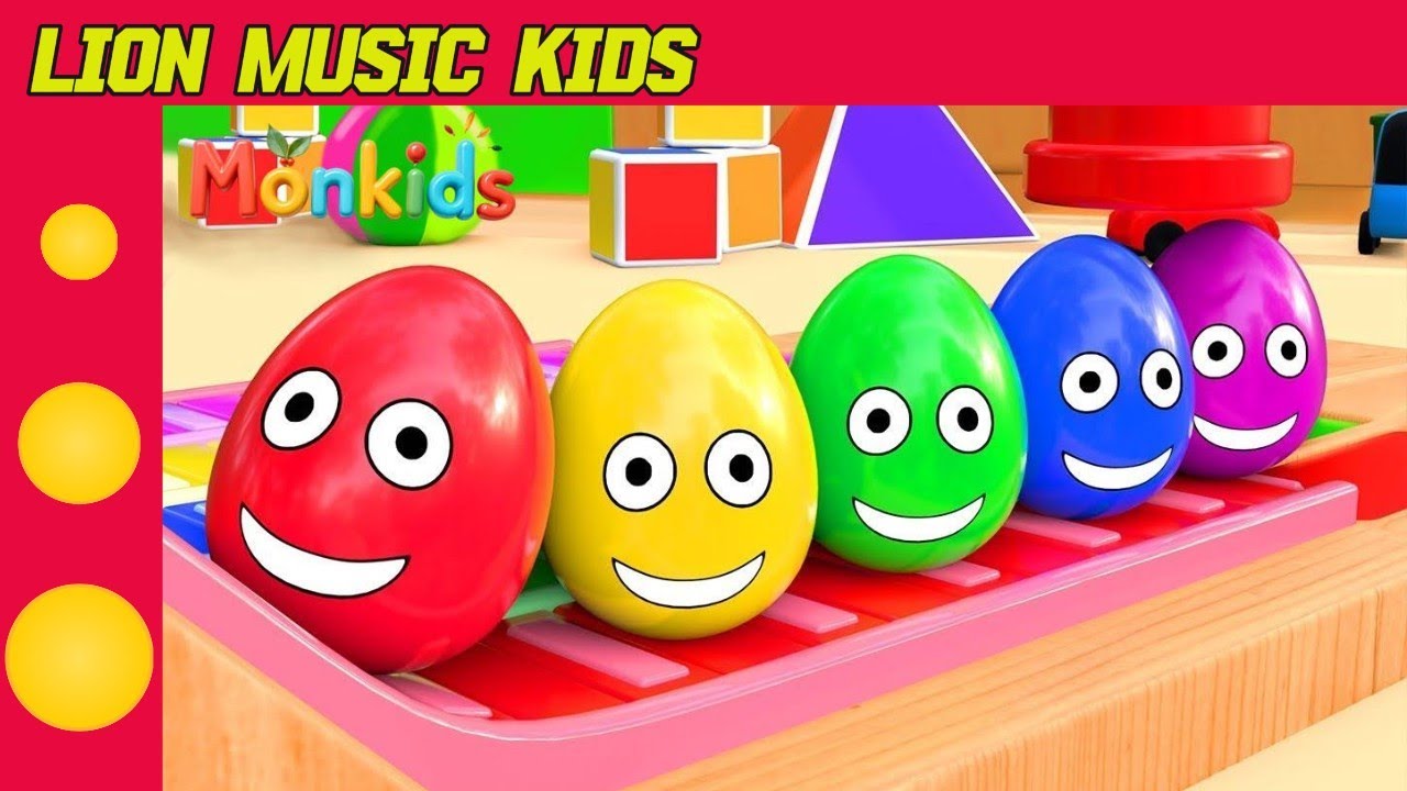 Counting 1 to 10 With Surprise Eggs | Colorful Eggs | Nursery Rhymes & Kids Songs