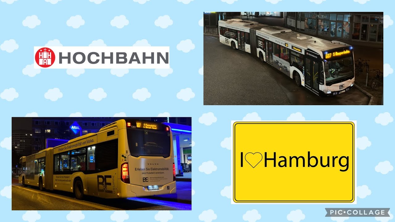 Hamburger Hochbahn Wagen 7283 MB O530G C2 Baujahr 2012 Mitfahrt - Mega Sound