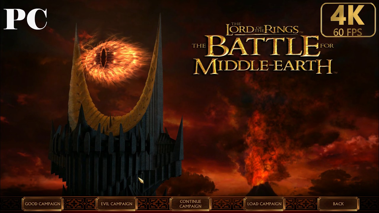 THE LORD OF THE RINGS BATTLE FOR MIDDLE EARTH [2004] (PC) [4K60FPS] EVIL CAMPAIGN {PART 1}
