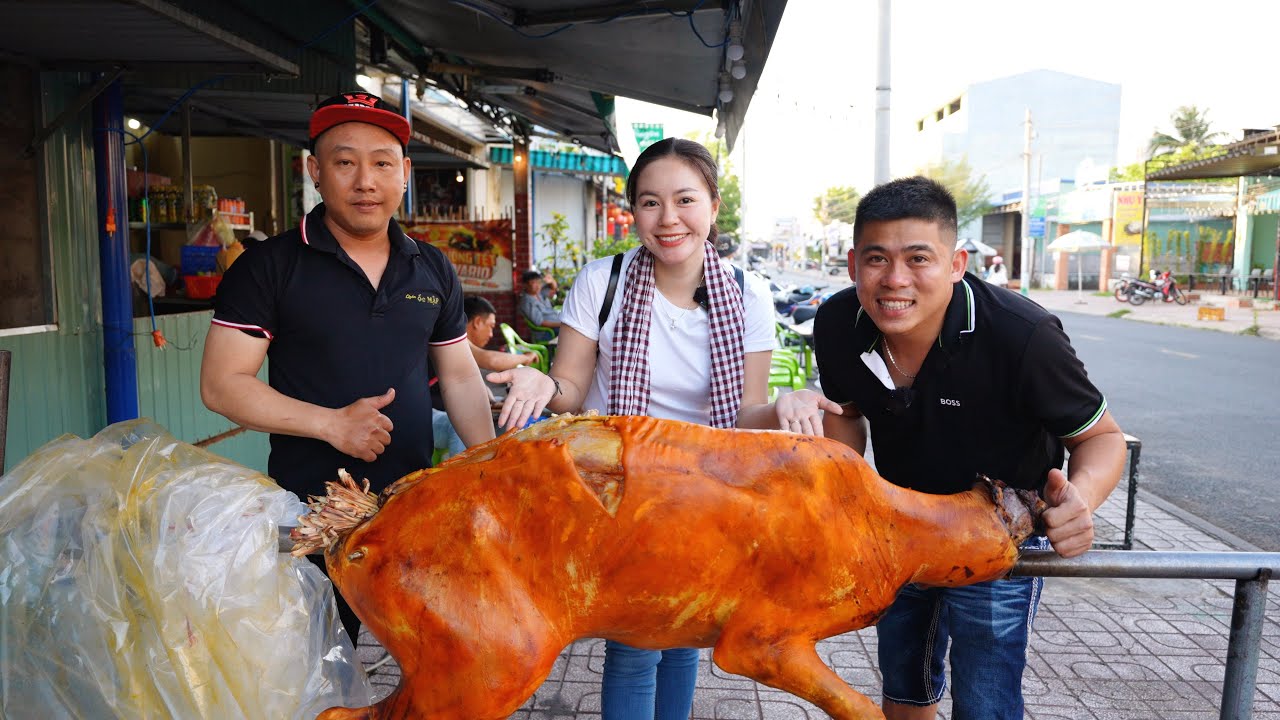Mời a Người Miền Tây ở Texas bằng bữa đại tiệc Bê Thui 60 kg tại quê Song Hỷ | DU LỊCH ẨM THỰC #866