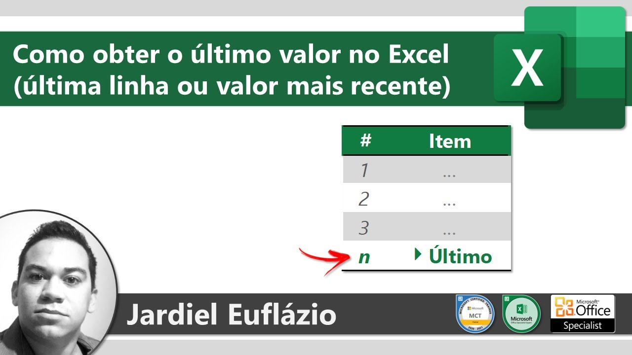 Como obter o último valor no Excel (valor da última linha ou o mais recente)