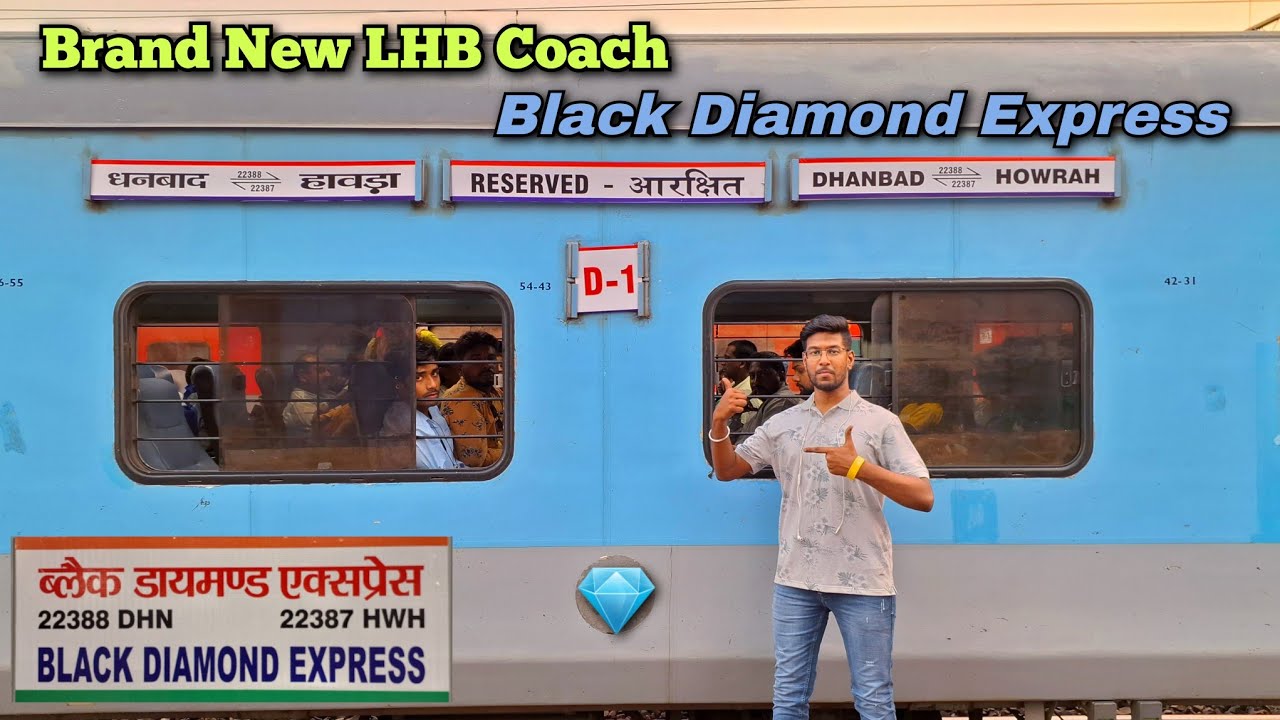 First LHB Inauguration Journey 22388 Black Diamond Express 💎 Dhanbad To Howrah Journey Experience