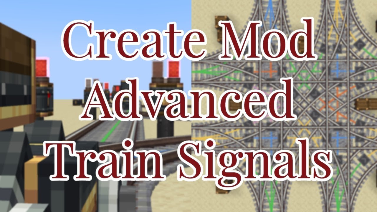 Minecraft Create Mod 0.5 Advanced Train Signal Tutorial