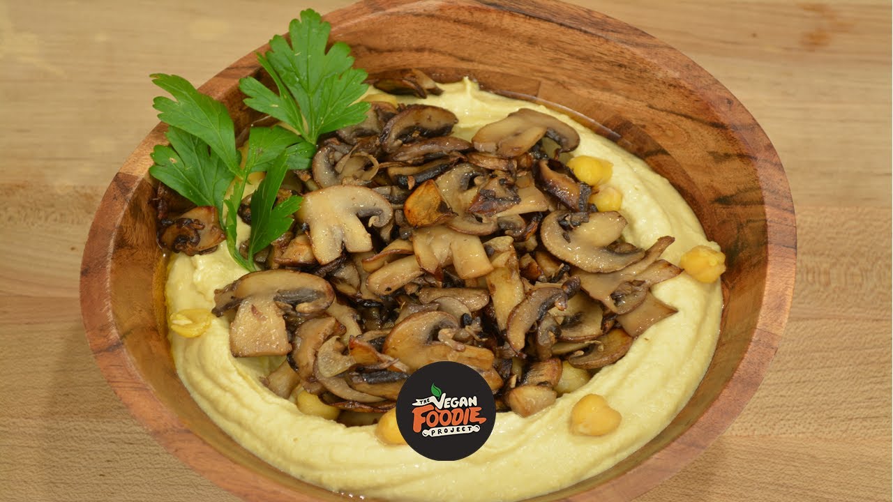 Classic & Roasted Mushroom Hummus | Vegan | Simply delicious and plant based!