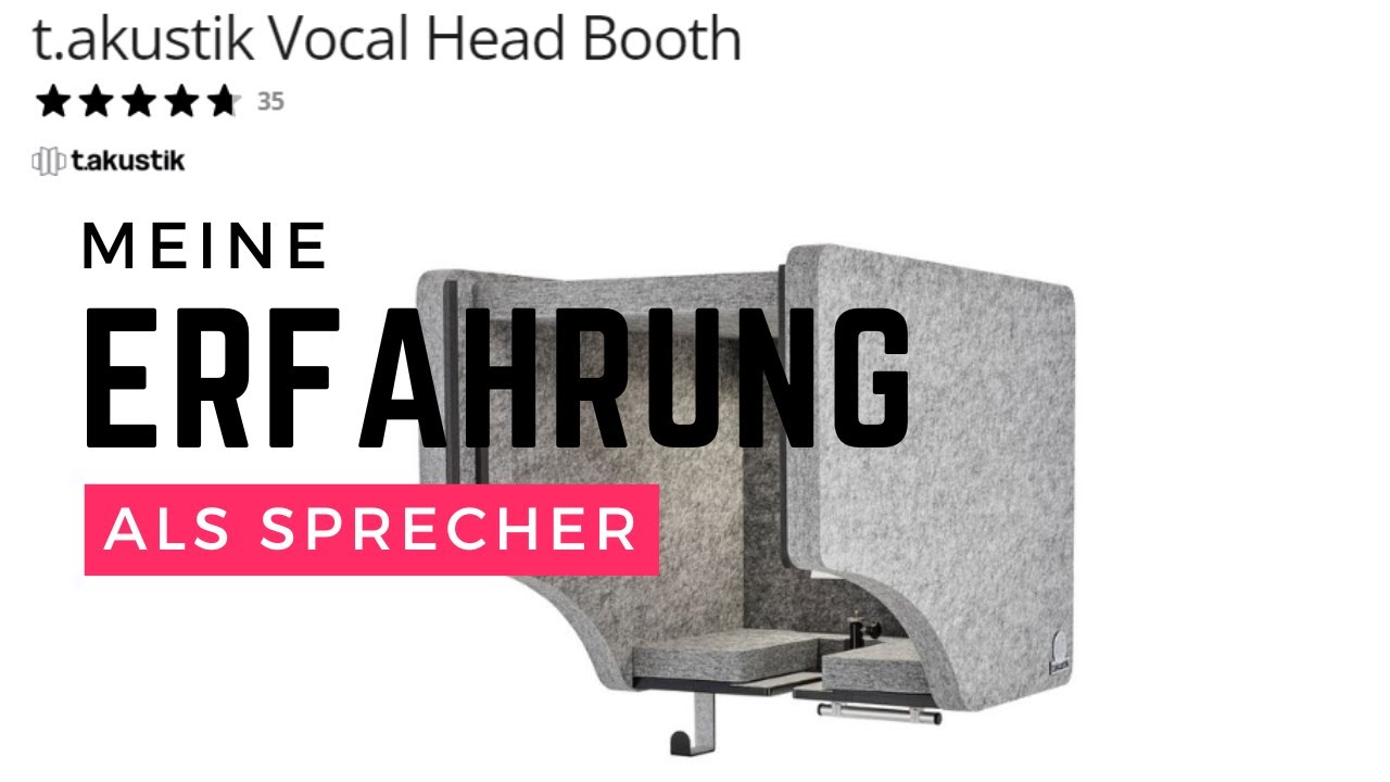 t.akustik Vocal Head Booth - Meine Erfahrung als Sprecher