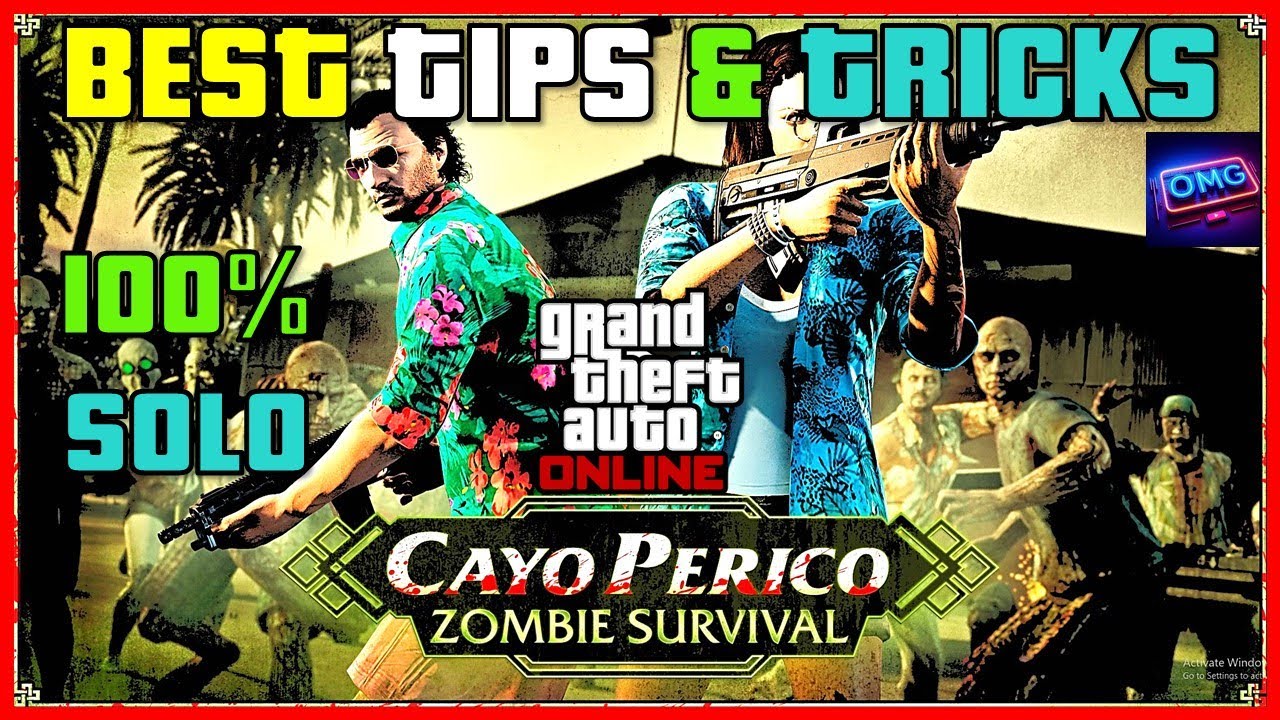 BEST TIPS & TRICKS How To Complete All 10 Waves Of The Cayo Perico Zombie Survival GTA 5 Online #gta