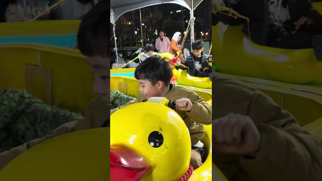 高雄冬日遊-鴨鴨釣魚
