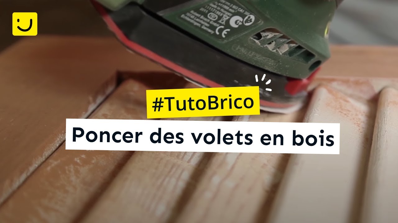 TUTO Poncer des volets en bois