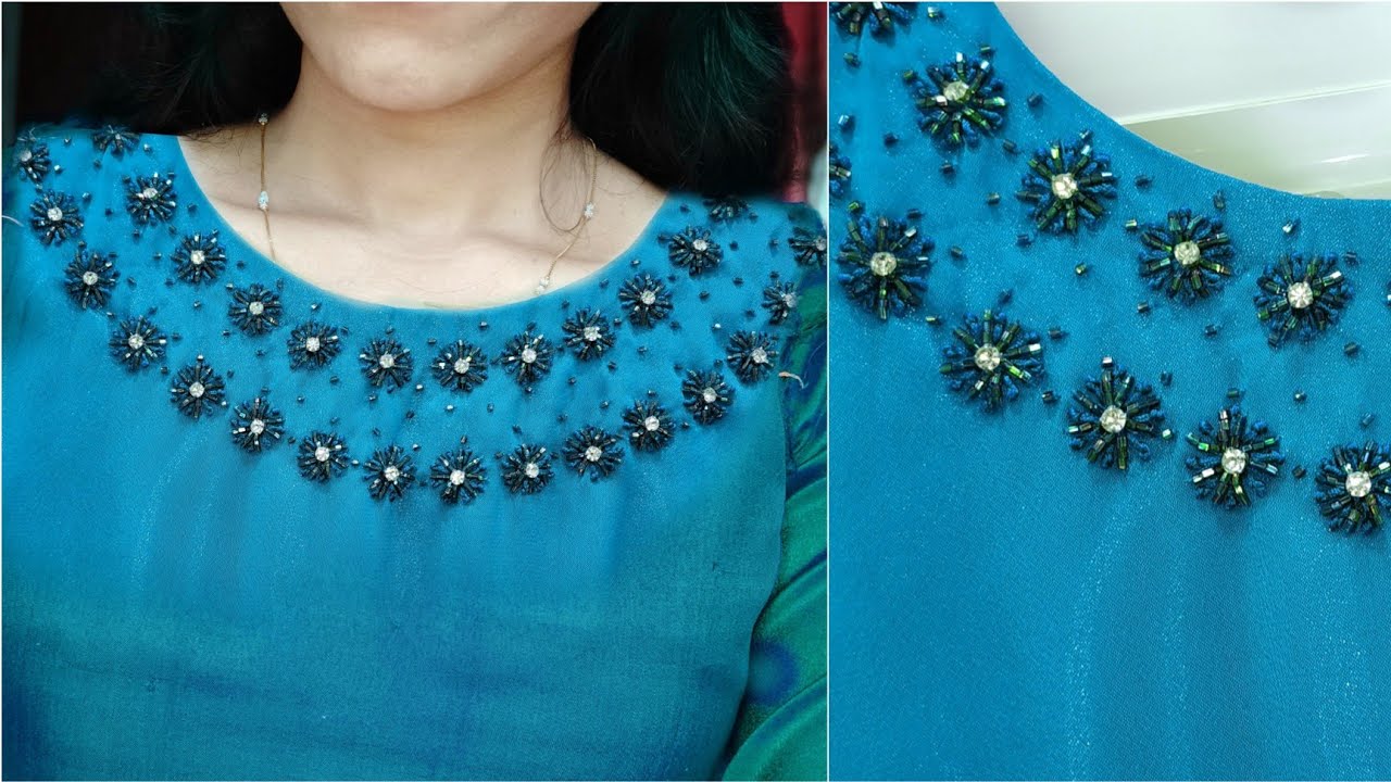 Oru തവണ ചെയത് നോക്കു|hand embroidery neck design|passion in fashion l