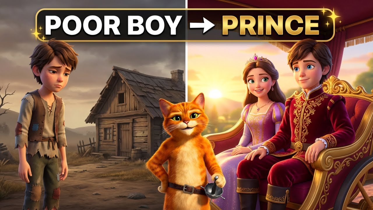 The Clever Cat & the King 🐱 bedtime Fairy Tale story for Kids | Animated sleep story