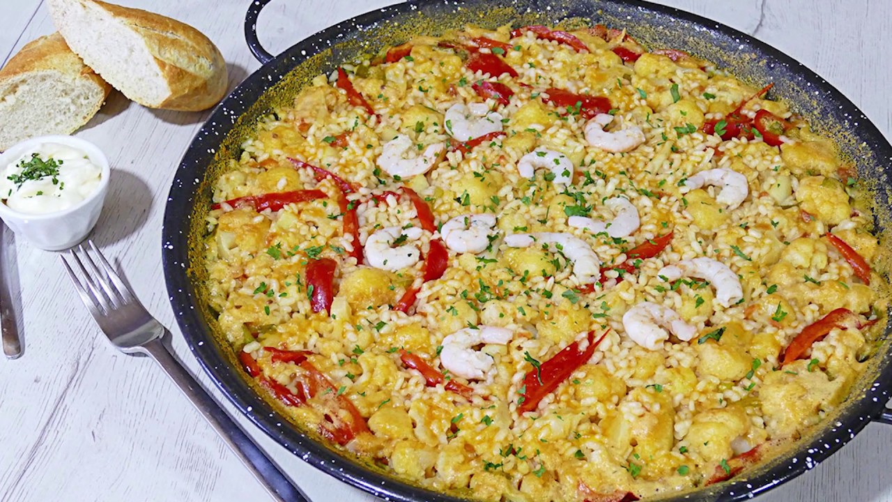 ARROZ  🍚 con SEPIA, GAMBAS 🦐 y COLIFLOR ı Receta FÁCIL