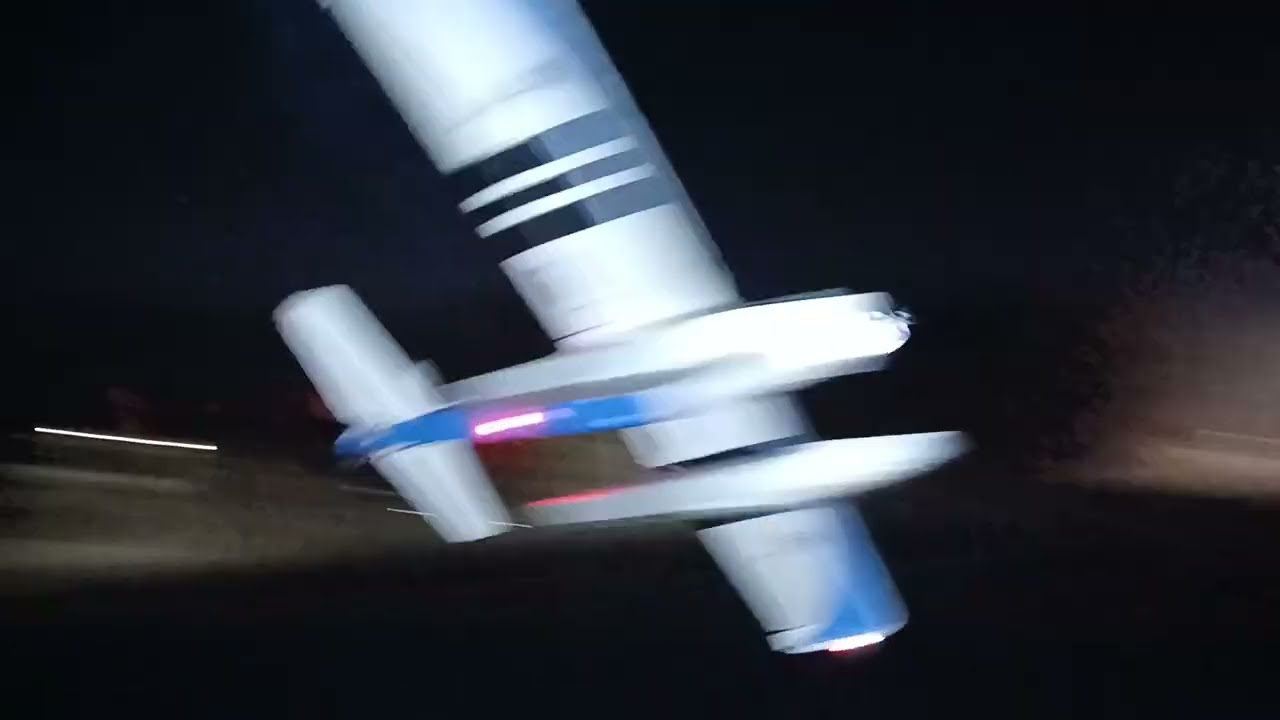 Night flying the Eflite umx Turbo Timber Evolution on floats🛫❄️#rcaddict#rcplanes#rclife#rawfootage 