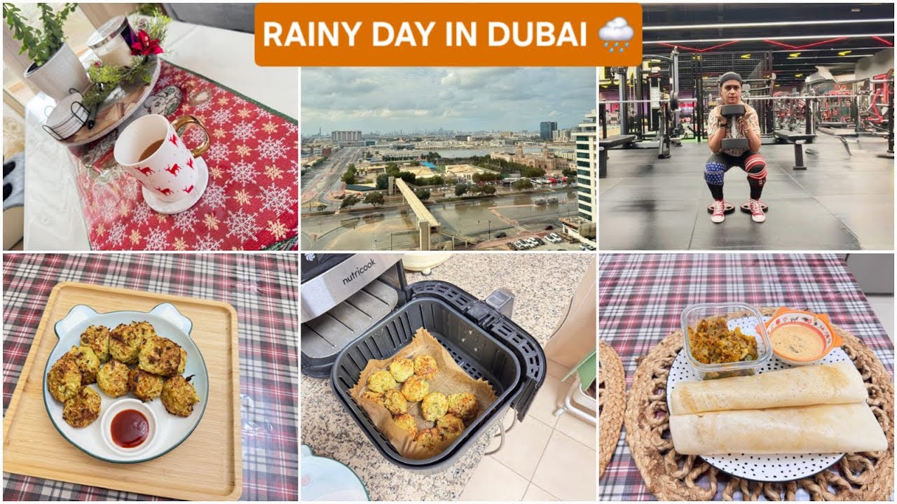 Rainy Day in Dubai | Daily Life, Gym & Healthy Recipes