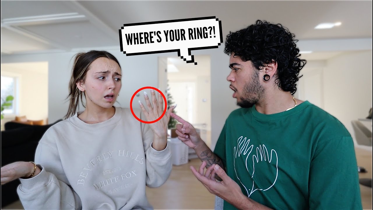 NOT WEARING MY ENGAGEMENT RING TO SEE HOW MY FIANCE REACTS..