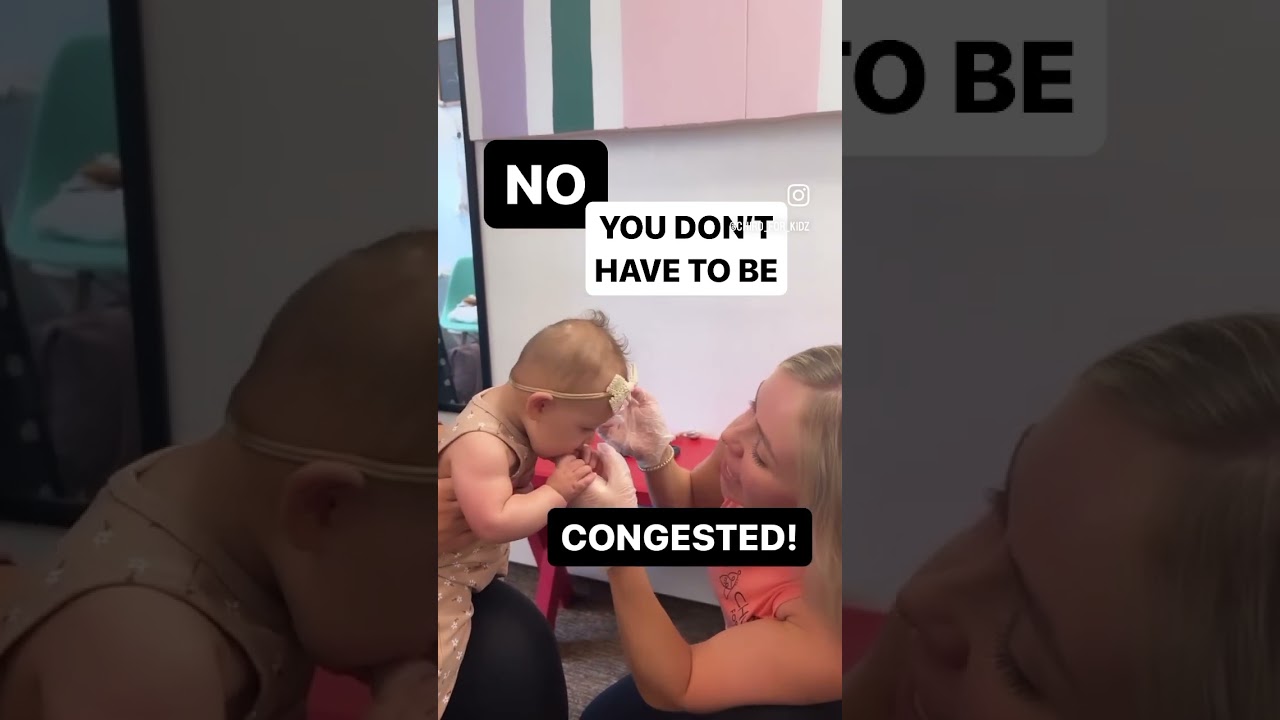 You can drain your ears + sinuses! #babycare #chiropractic #congestion #allergies #painrelief