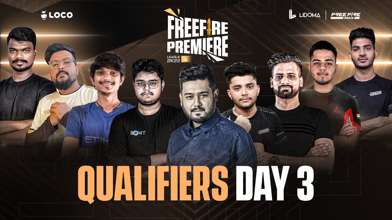 Freefire Premiere League | Qualifiers Day 3 Ft. FozyAjay , Mr Jay , Vasiyo , Mafiabala , Indro