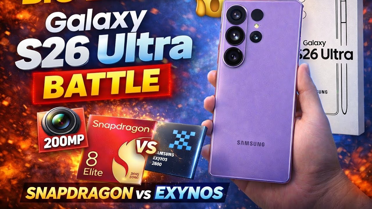 Samsung Galaxy S26 Ultra BIG LEAK 😱 | Snapdragon vs Exynos Battle