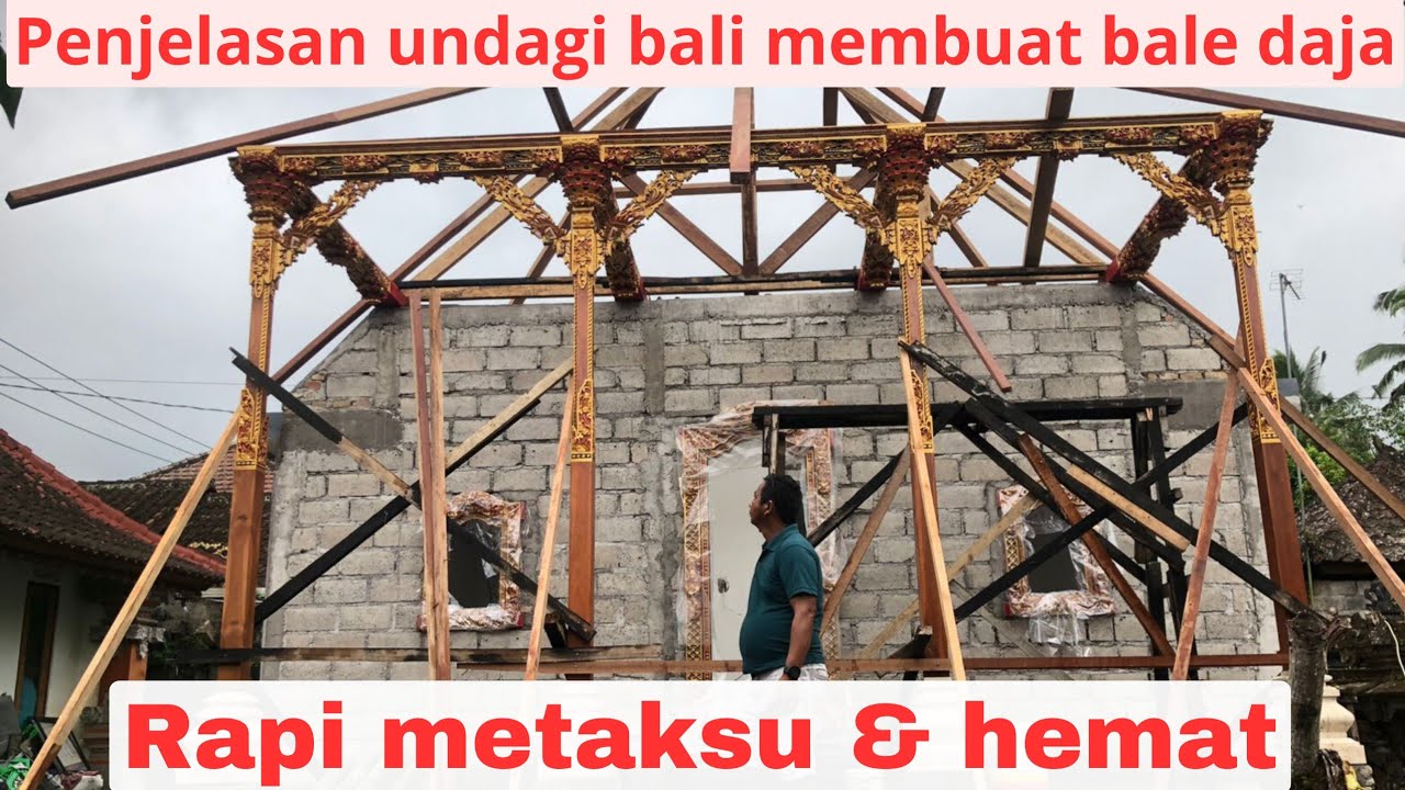 BALE DAJA meten bandung dua 2 kamar rumah adat bali didesa sesui asta kosala kosali oleh undagi bali