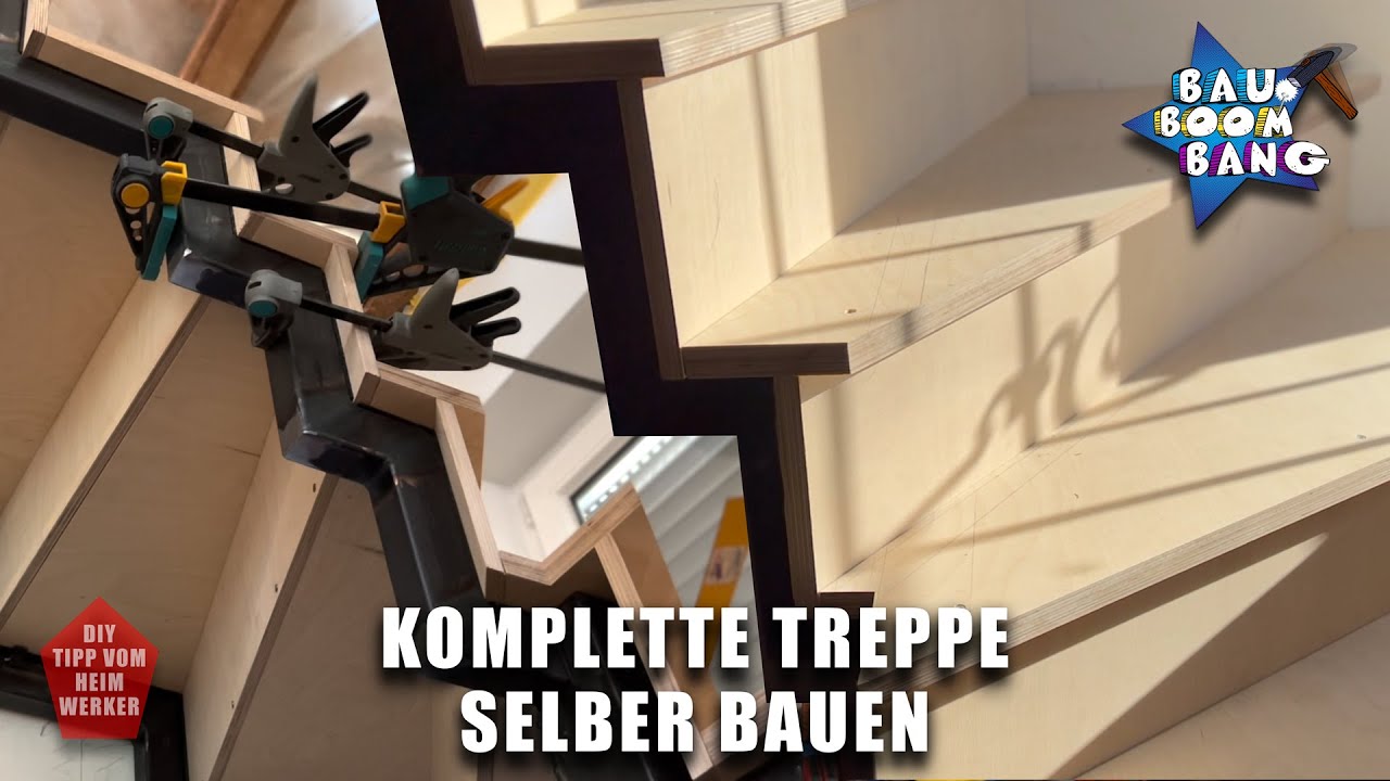 Treppe selber bauen? Planen, schwei&szlig;en, Stufen Unterbau aus Holz! Alles DIY