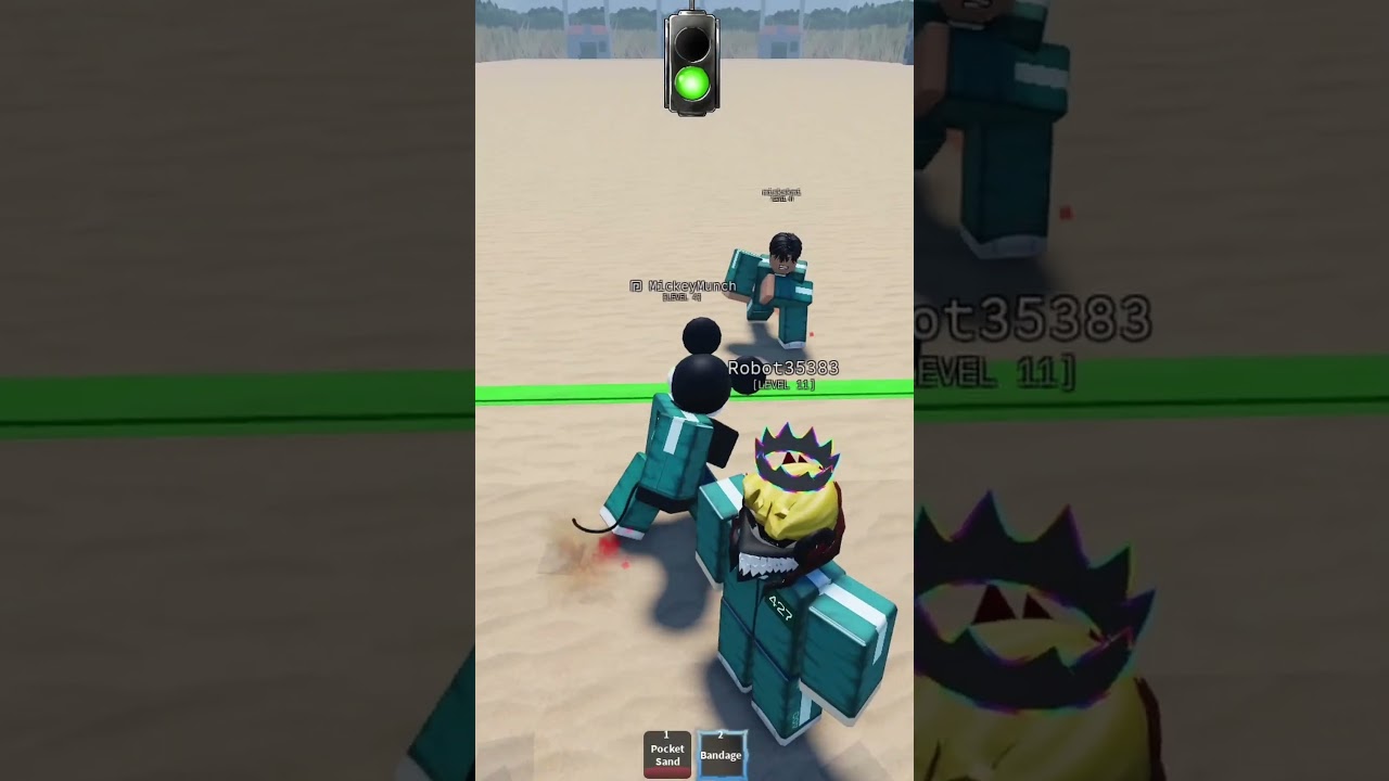 MICKEY gets SAVED in SQUID GAME 💀🐙 #roblox #funny