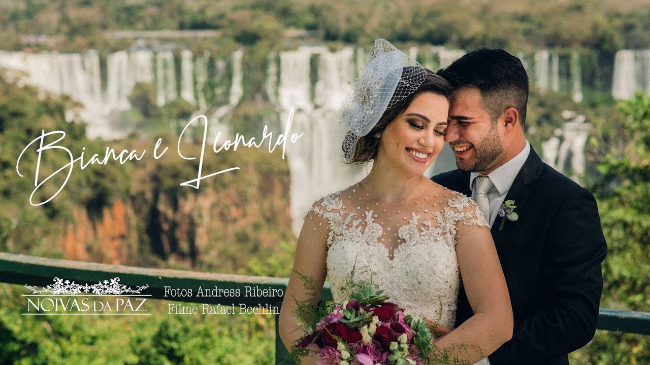 CASAMENTO NAS CATARATAS DO IGUA&Ccedil;U - Momento Noivas da Paz Bianca e Leonardo