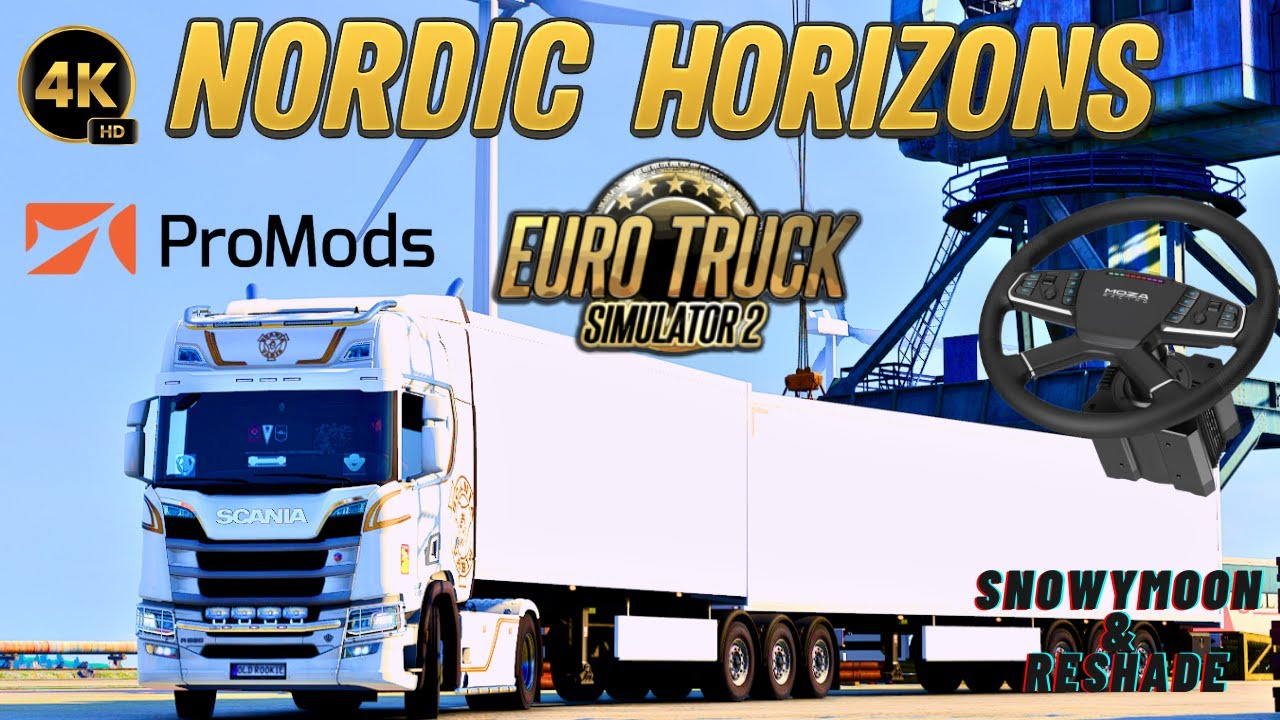 ETS2 POV Driving | Scania R520 | Double Trailer | Snowymoon v2 + Reshade | Nordic Horizons
