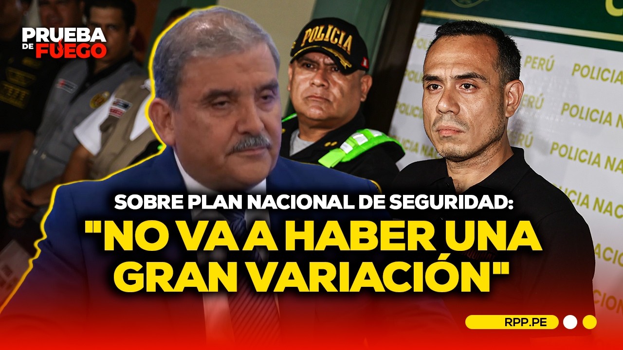 Cluber Aliaga opinó sobre el nuevo Plan Nacional de Seguridad #PDFRPP