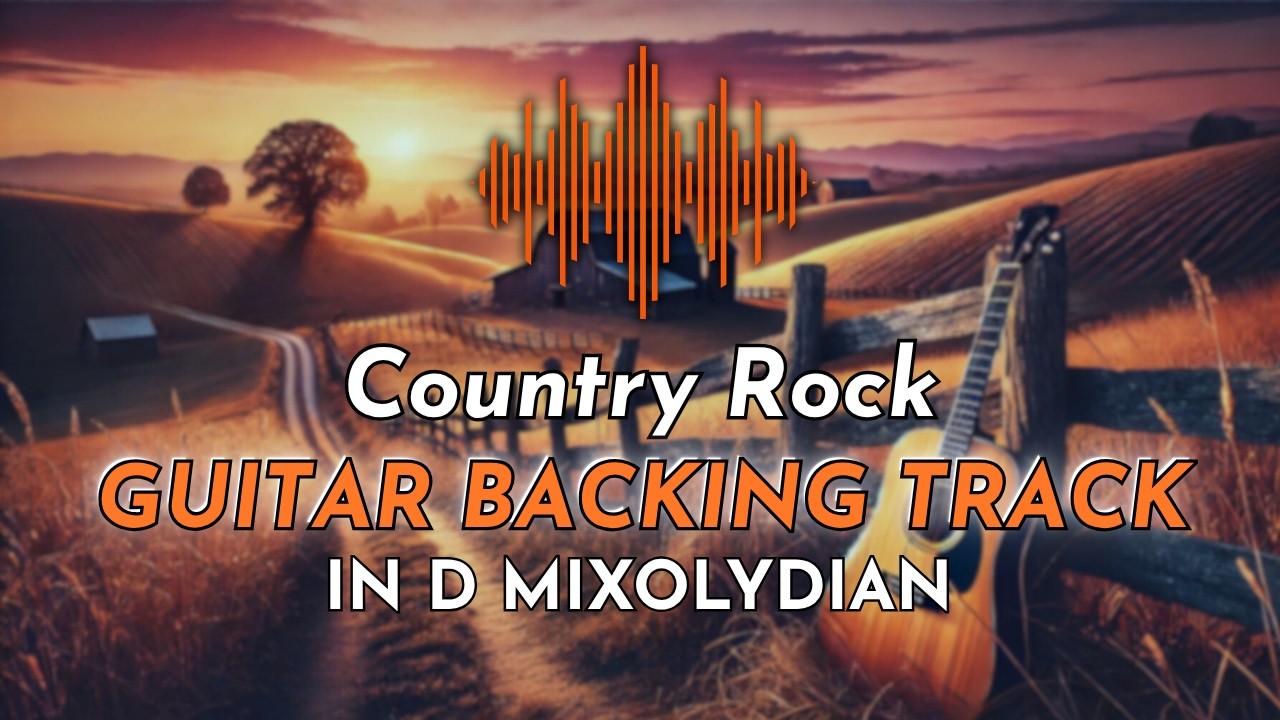 Epic Country Rock Guitar Backing Track in D Mixolydian