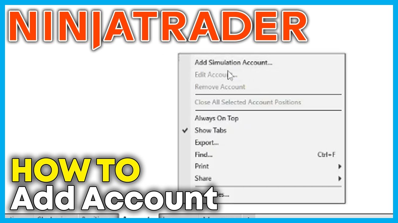 How to Add New Sim Account in NinjaTrader (2026)