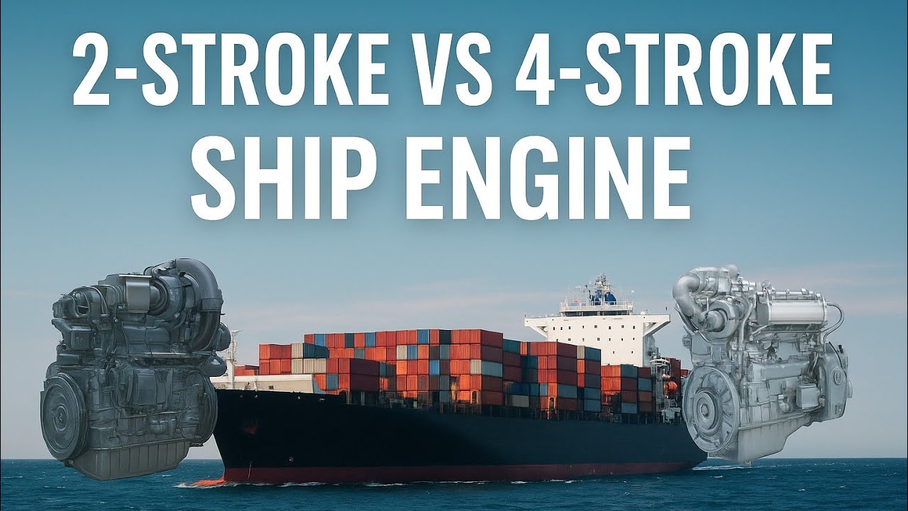 🚢 2-Stroke vs 4-Stroke Marine Engines | Explained Simply..
