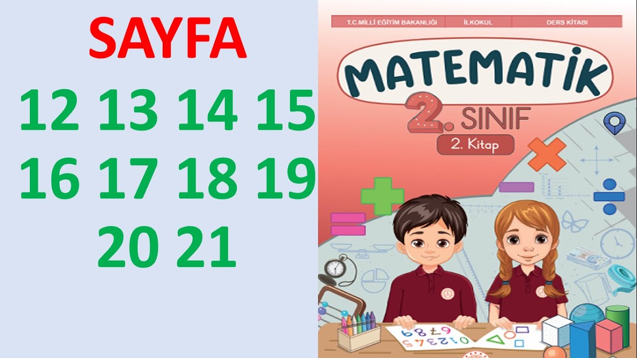 2. SINIF MATEMATİK DERS KİTABI 2.KİTAP SAYFA 12 13 14 15 16 17 18 19 20 21 MEB