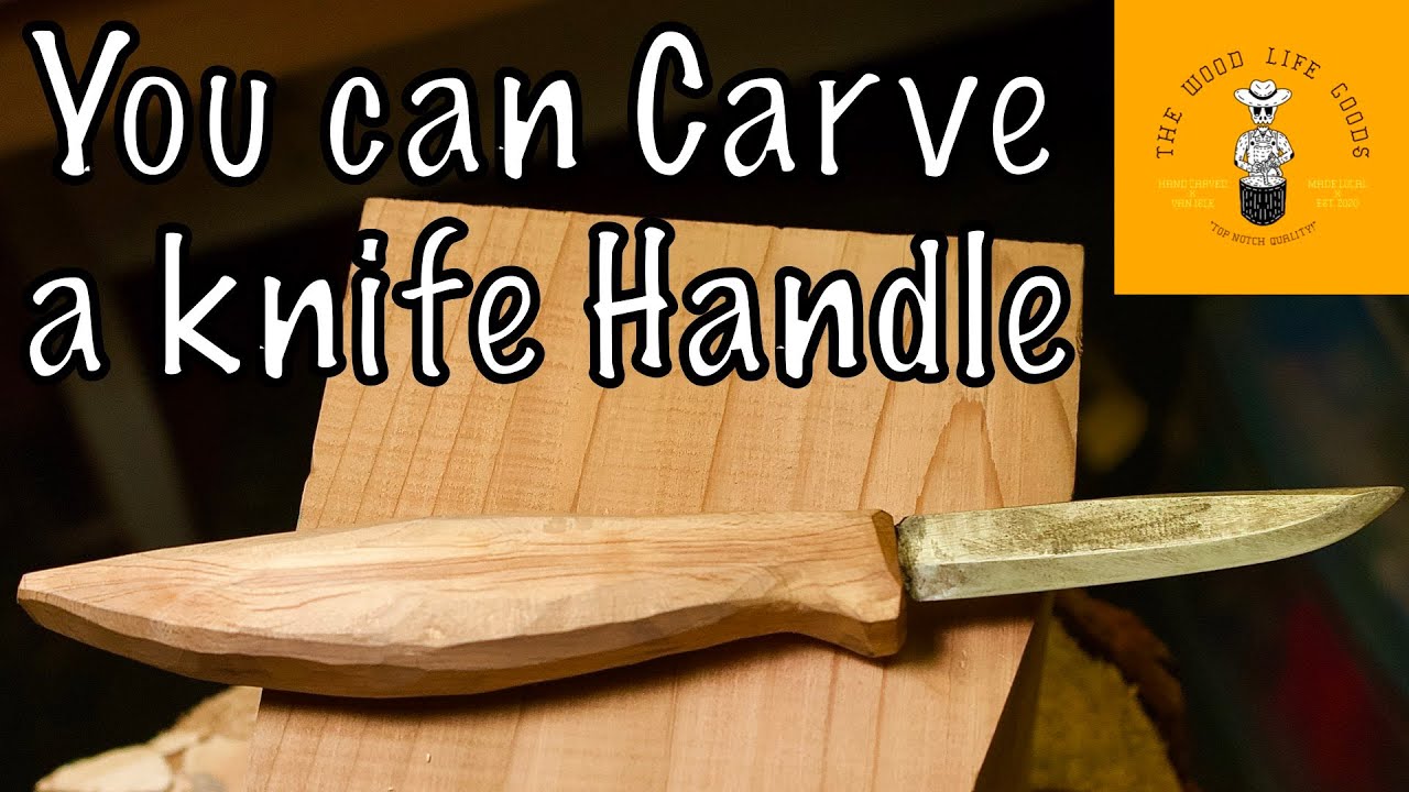 How to Carve a Custom Knife Handle From Green Wood - Mora Classic upgrade - One Tool Wednesday