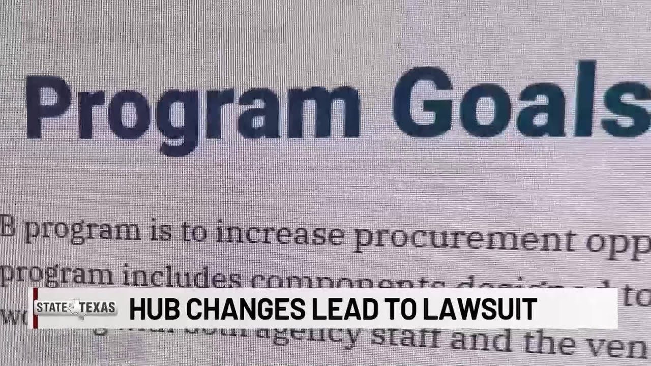 State of Texas: Businesses file lawsuit against state over HUB program changes