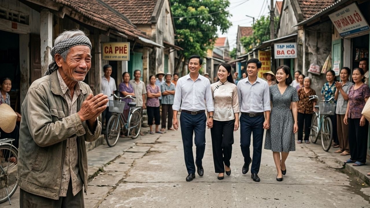 Người đàn ông nghèo nuôi 4 đứa trẻ lang thang — 20 năm sau họ quay lại khiến cả thị trấn kinh ngạc