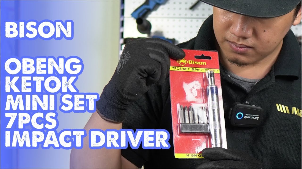 REVIEW & TEST BISON G20070 OBENG KETOK MINI SET 7 PCS IMPACT DRIVER SCREWDRIVER