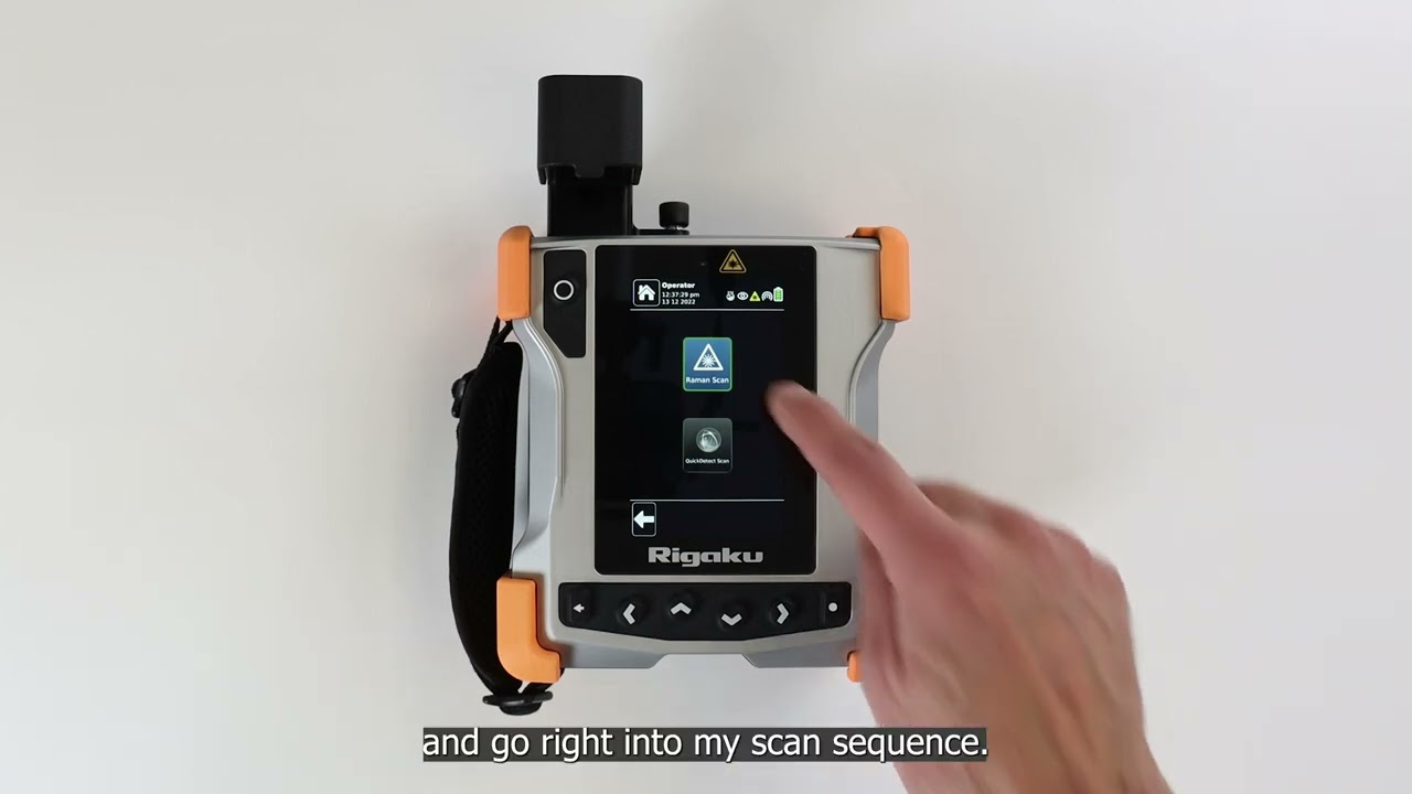 How to use the home button on Rigaku CQL Max-ID and CQL Gen-ID Raman Analyzers