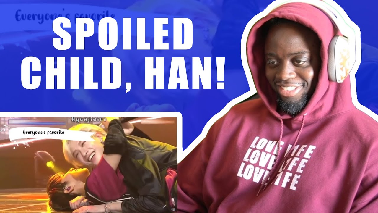Reacting to Han Jisung being a Spoiled Child of Bang Chan
