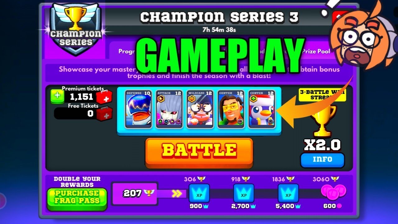 Best Common Card's Deck Gameplay In Frag Pro Shooter Champion Series🏆 2.0