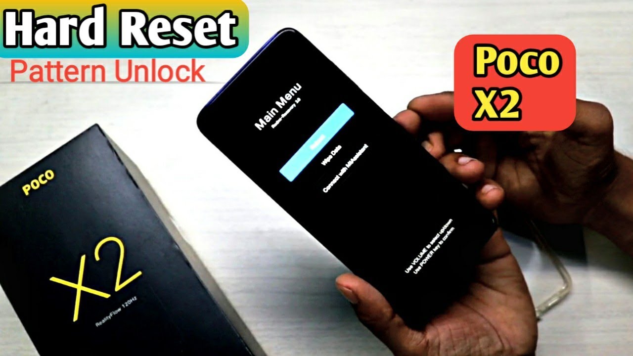 POCO X2 Hard Reset || Unlock Pattern || 100% Work..