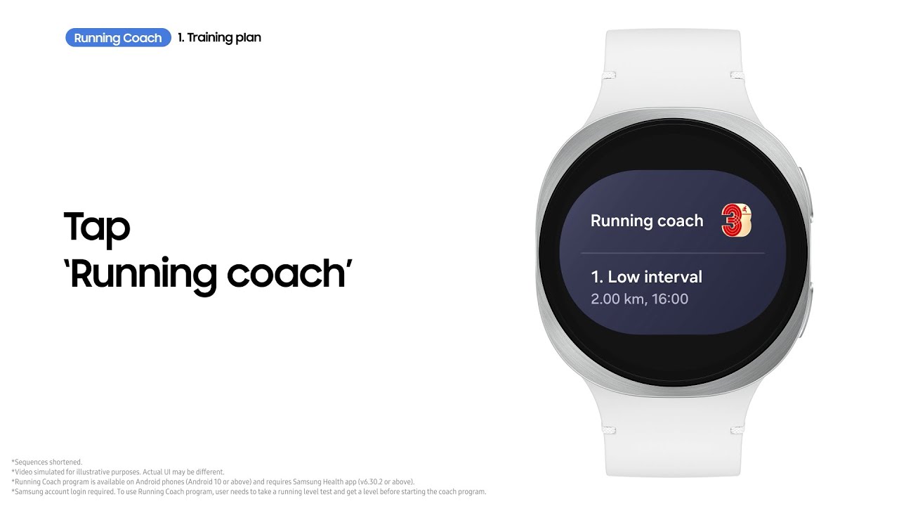 So l&auml;ufst du mit Lauf Coach | Galaxy Watch8 Serie | Samsung
