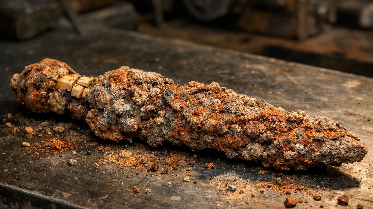 Gladiator's Sword Abandoned in the Colosseum Arena in 73 AD — Full Restoration