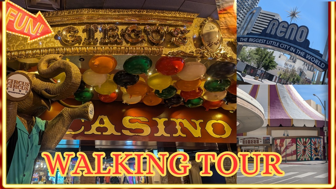 Walk thru Circus Circus Casino in Reno, Nevada