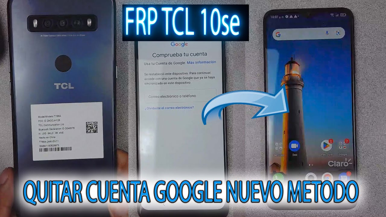 FRP TCL 10se QUITAR CUENTA GOOGLE METODO NUEVO ACTUALIZADO ULTIMA SEGURIDAD
