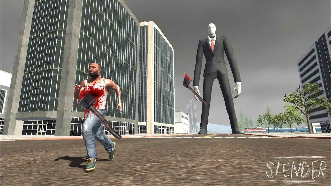 Franklin Fight With Slender Man 😱In Indian Bike Driving 3d...