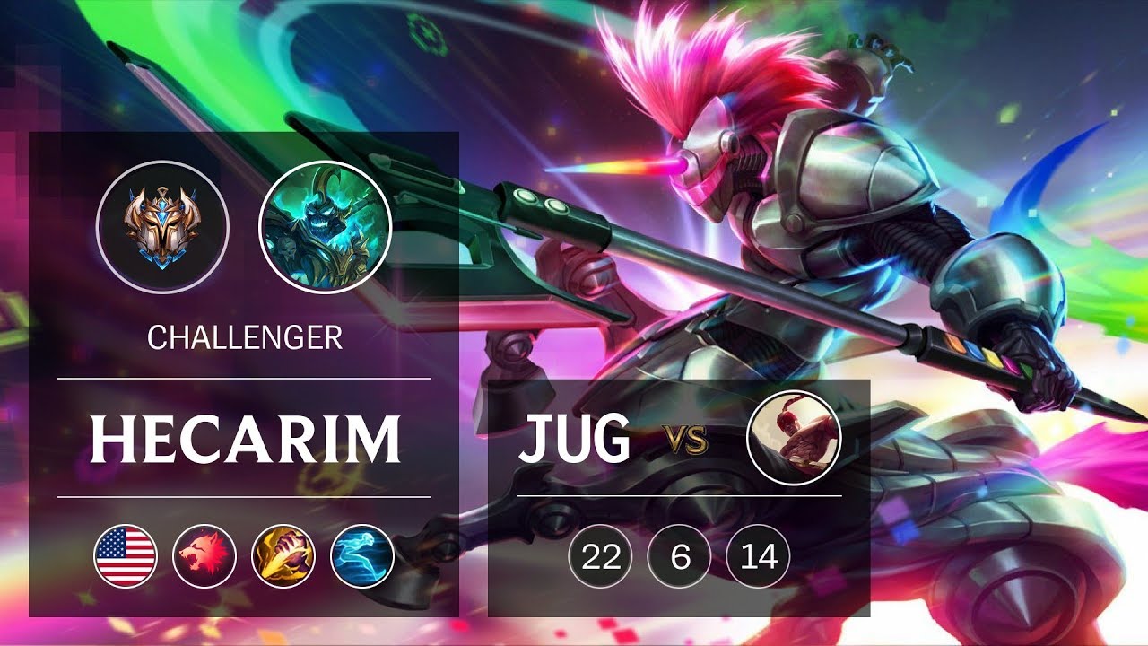 Hecarim Jungle vs Lee Sin - NA Challenger Patch 9.5
