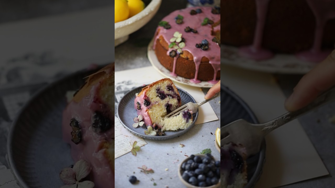 Blueberry Lemon Cake&mdash;perfect for celebrating Father's Day this weekend.☺️❤️ #cake