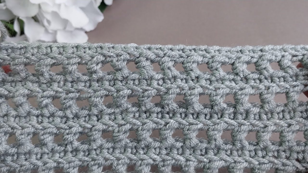 This Crochet Blanket Stitch is Taking Over YouTube 🥰 STEP BY STEP #crochet #diy #örgü #art #stitch 